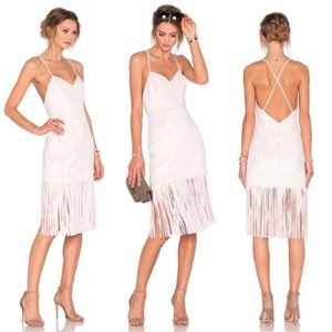 Lovers and Friends faux suede fringe dress.